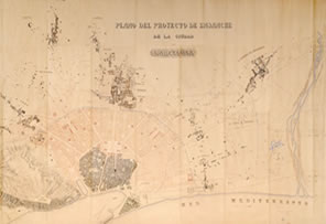 Plan de Rovira i Trias, ganador del concurso municipal. Cedido por el Archivo Histrico de la Ciudad.